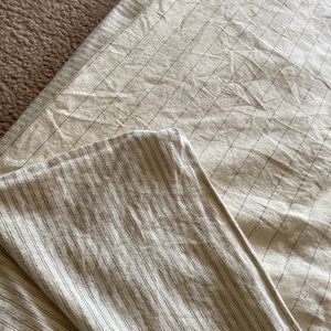 Pottery barn full/queen linen/cotton duvet and 2 pillowcases
